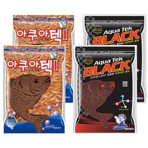 아쿠아 베스트 커플 1 떡밥 세트 아쿠아텍2 2p + 블랙 2p, 1세트