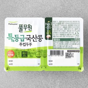 풀무원 국내산 투컵두부 찌개용, 320g, 1개