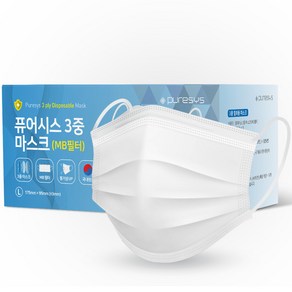 퓨어시스 MB필터 3중 일회용 마스크 대형