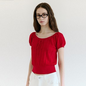 로라로라 여성용 SKASHI RIBBON POINTED HALF KNIT