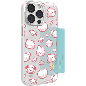 아이컬러즈 BT21 미니니 반투명 슬림카드 휴대폰 케이스