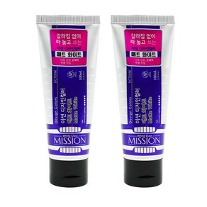 미젤로 미션 디자인 컬러 수채화용 물감 매트 화이트 D700M 100ml x 2p