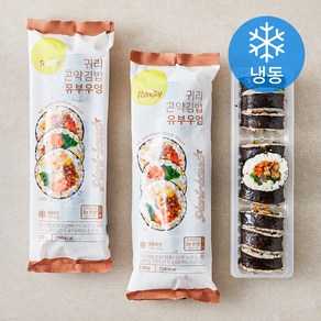 Rally 귀리곤약김밥 유부우엉 (냉동), 230g, 2개