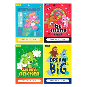 루카랩 케어베어 초등용 수학노트 4p 세트, 러닝 + 비 마인 + 샴 로커 + 드림 빅, 1세트