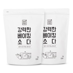 깔끔대장 강력한 베이킹소다 리필, 1kg, 2개