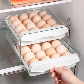 바른리빙 젊은이마켓 바른리빙 32구 2단 계란보관함, 화이트, 1개