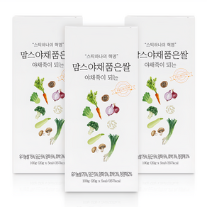 [맘스] 야채죽이 되는 간편 중기이유식재료 야채품은쌀 3box 1세트, 100g, 3개