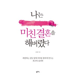 나는 미친 결혼을 해버렸다:폭발하는 갈등 앞에 부부를 통하게 만드는 욕구의 심리학