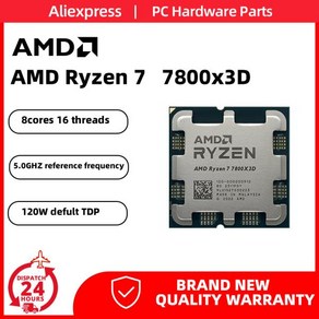 AMD RYZEN 7 7800X3D C Ryzen 7 7800x3d 프로세서 Novo 8 코어 16 스레드 5NM 96M L2 + L3 104MB AM5 밍 마더보드용 제품