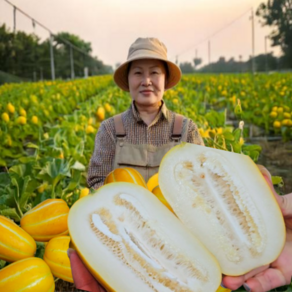 [꿀맛보장] 고당도 친환경재배 성주꿀참외 당일수확배송, 1박스, 성주꿀참외 가정용 1kg