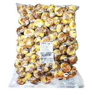 반깐밤 3kg 국내산 24년 햇밤 실속 대용량 밤 알밤 생율 마롱 깐밤 까기힘든 겉껍질만 쏙 쪽빛누리, 1개