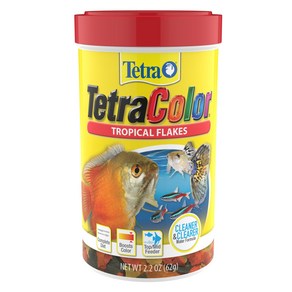 TetaColo Topical Flakes Colo Boosting Fish Fo TetaColo 열대 플레이크 색상 강화 생선 사료 열대어를 위한 영양 균형 식단, 컬러 부스팅, 1개