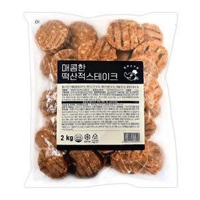 푸드라인_ 맘모스 매콤한 떡산적 스테이크, 3개, 2kg