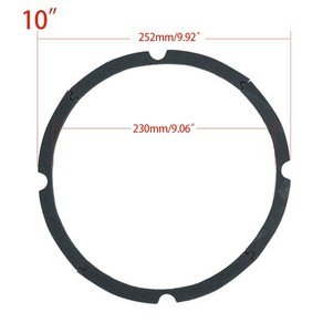 고무 링 스피커 천 가장자리 수리 부품 스피커 주변 고무 교체 부품 스피커 수리 또는 DIY, 10 인치 4 개의 섹션 4 개의 구멍