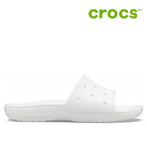 크록스 슬리퍼 46- 206121-100 Classic Crocs Slide White