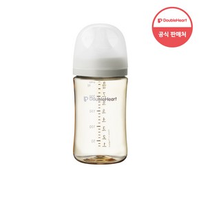 더블하트 모유실감 3세대 PPSU 모먼트 단품 240ml 오후의베이지 (M젖꼭지포함), 베이지, 3개