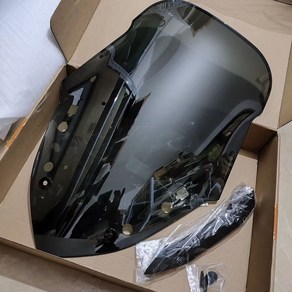 [호환] 야마하 Nmax 125 N-MAX 윈드 스크린 NMAX125 155 2021 용 실드 오토바이 액세서리 디플렉터, 02 Black, 1개