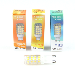 G9 LED 전구 2.6W 4.2W 할로겐 핀램프 핀전구 옥수수전구 미니 꼬마전구, 주광색(흰빛), 1개