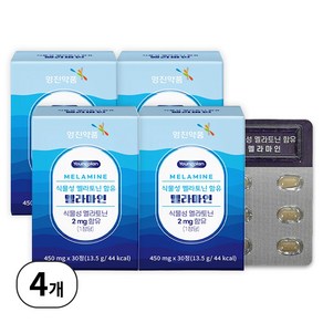 영진약품 식물성 멜라토닌 멜라마인, 4개, 30정