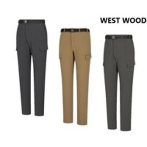 웨스트우드 WESTWOOD 카고 포켓디자인의 남성 겨울 립 본딩 카고 오비 팬츠 WM4MTPLQ531