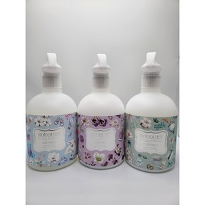 부케가르니 섬유탈취제 소프트코튼 500ml + 베이비파우더 500ml + 화이트머스크 500ml 본품 세트, 1세트