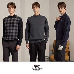 [ 최신상 ][Wolsey] 울시 24FW 남성 울블렌디드 니트 3종