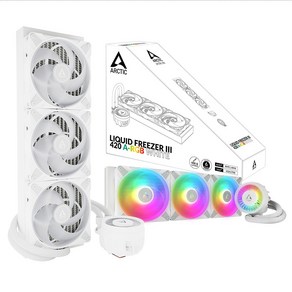 ARCTIC Liquid Feeze III 420 A-RGB 아틱 수냉쿨러 화이트, 1개