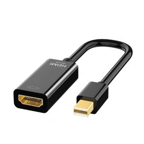 미니DP to HDMI 20Cm (4K2K) 미니디스플레이포트 케이블-블랙, 1개