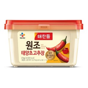 해찬들 원조 태양초 고추장, 2개, 2kg