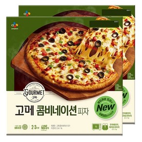 CJ 고메 콤비네이션피자 405g 2판, 2개