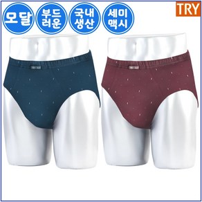 트라이 쌍방울 남자 모달 삼각 팬티 2매입 PX800 MZ3