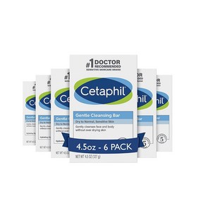 [CETAPHIL] 세타필 젠틀 클렌징 바 비누 무향 127g 6개 세트