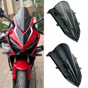 호환 CBR 650R CBR650R 2019 2020 2021 2022 2023 2024 윈드 실드 윈드 스크린 더블 버블 스크린 디플렉터 그레이, 06 Type B Clea