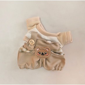 브라운베어 멜빵세트 인형옷 (10cm 15cm 모루인형 옷 그로밋 솜인형 의상 꾸미기)