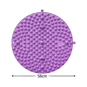 지압판 발 마사지 매트 발 밟는 스타일 마사지 발 매트 발바닥 마사지 매트 발가락 지압판, 1개, 58cm 보라색
