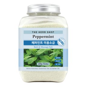 더허브샵 페퍼민트 미용소금 바스솔트, 450g, 2개