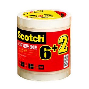 3M 스카치 다용도 테이프 리필 #502 (12mmx20m) 8롤(6+2 기획), 단품