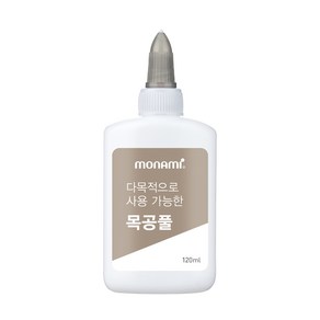 모나미 다목적으로 사용 가능한 목공풀 120ml 접착제, 2개