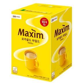 맥심 모카골드 커피믹스 210+10T, 12g, 220개입, 1개