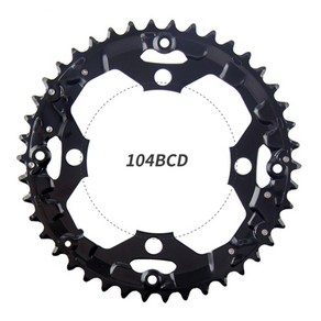 FSA 크랭크 9-10 초 체인 자전거 체인 휠에 적합, 104BCD 42T (스틸), 1개