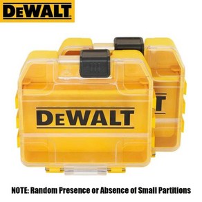 디월트공구함 Dewalt 오리지널 TSTAK 미니 터프 케이스 노란색 작은 쌓을 수 있는 746717mm 드릴 비트 설치 도구 액세서리 상자 2 개