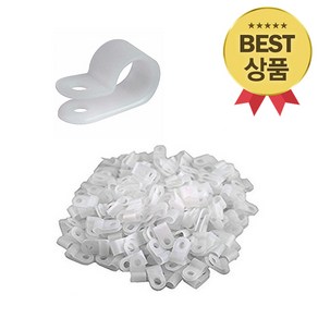 케이블 클램프 4N 7mm PVC 새들 전선 크램프1000pcs