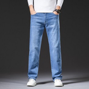 SULEE Autumn Zippe Black Men Staight Jeans Fashion Casual Stetch Baggy Denim P [B00095094]