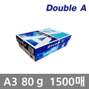 [더블에이] Double A A3용지 80g 1박스(500매*3권/1500매), 상세 설명 참조, 상세 설명 참조