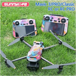 호환 Sunnylife DJI 매빅3 프로 클래식 RC PRO 조종기 카모 스킨 튜닝 데코 스티커 꾸미기, NO.4, 1개