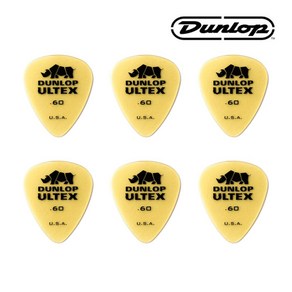 Dunlop Ultex 피크세트(6) 스탠다드 물방울 기타피크 421R.60 0.6mm