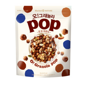오그래놀라 팝 초코 아몬드, 520g, 2개