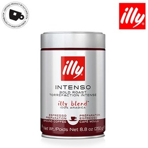 illy 일리 클라시코 인텐소 디카페인 분쇄 필터커피(드립용) 클라시코(모카분쇄) 250g, 1개