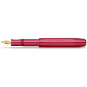 Kaweco COLLECTION 만년필 Ruby 프리미엄 (잉크 카트리지용 스틸 펜촉 포함), 루비컬러, Medium