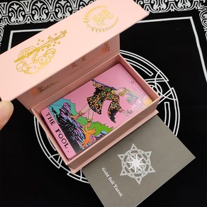 핑크 골드 금박 유니버셜 타로카드 gold foil tarot